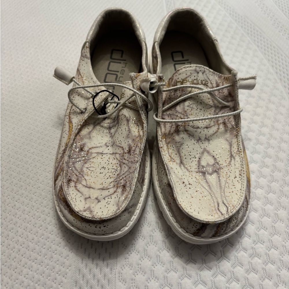 Hey Dude Cream Shoes